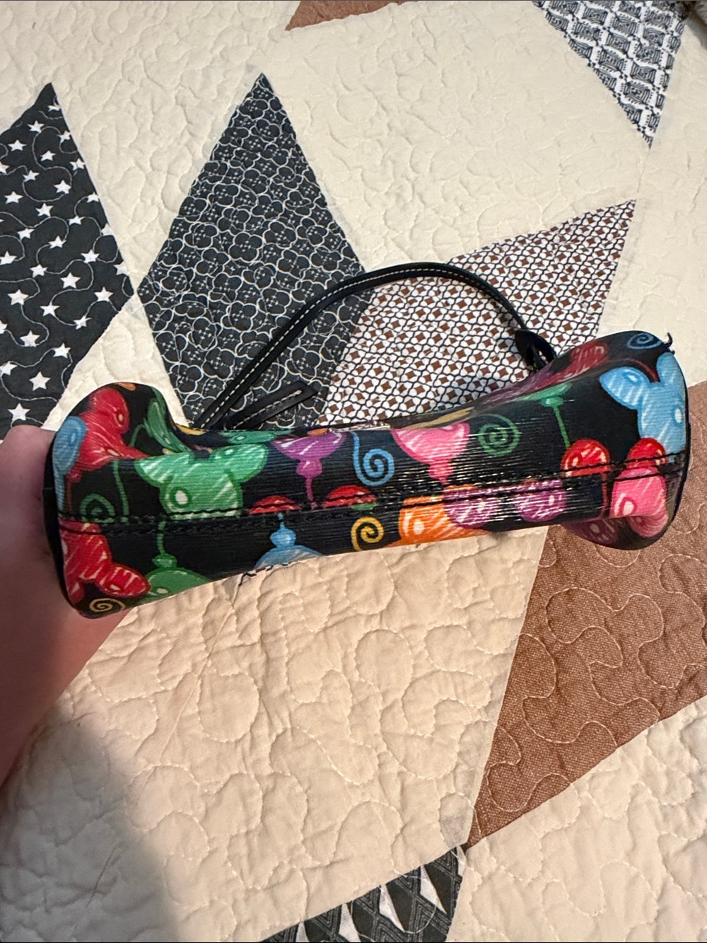 Dooney & Bourke Black Multicolor Mickey Balloon Wristlet *see description* - Picture 5 of 9